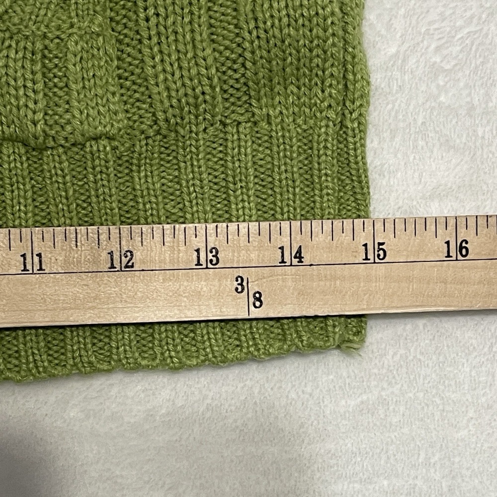 Vintage Y2K Aeropostale Hooded Button Up VNeck Cable Knit Kangaroo Pocket Medium - Picture 9 of 10